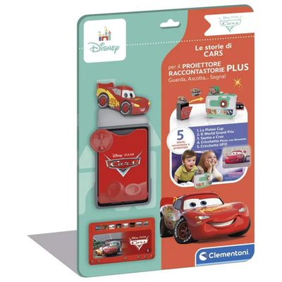 Clementoni Disney Cars – Ricarica per Proiettore Raccontastorie Plus, 5 Storie in Italiano