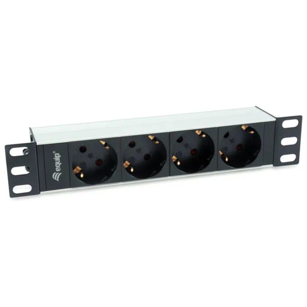 EQUIP PDU multipresa rack 1U con 4 prese Schuko