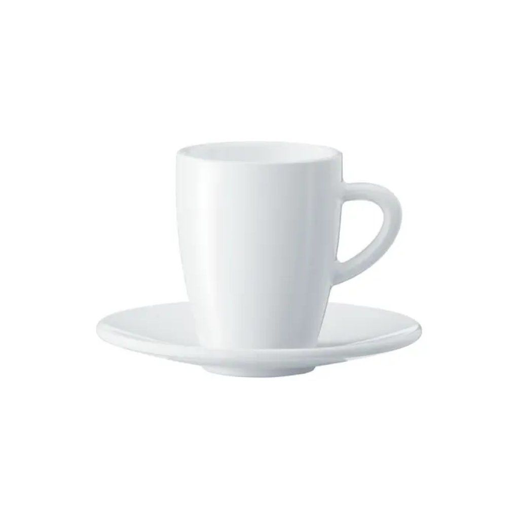 Jura 66497 Set di 2 Tazze da Espresso in Porcellana 85 ml con Piattini Colore Bianco Jura 66497 Set di 2 Tazze da Espresso in Porcellana 85 ml con Piattini Colore Bianco