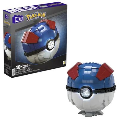 MATTEL MEGA Pokémon Jumbo Mega Ball – Set da costruzione 299 pezzi MATTEL MEGA Pokémon Jumbo Mega Ball – Set da costruzione 299 pezzi