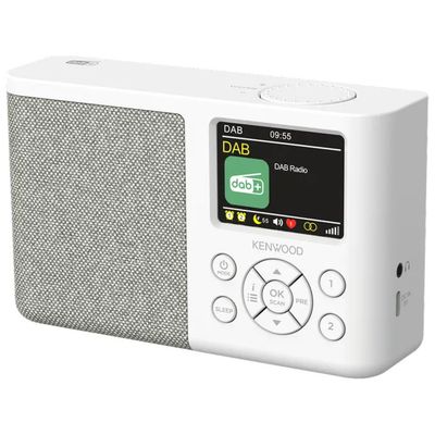 Kenwood CR-M33DAB Radio Portatile DAB+/FM Bluetooth, Bianca Kenwood CR-M33DAB Radio Portatile DAB+/FM Bluetooth, Bianca