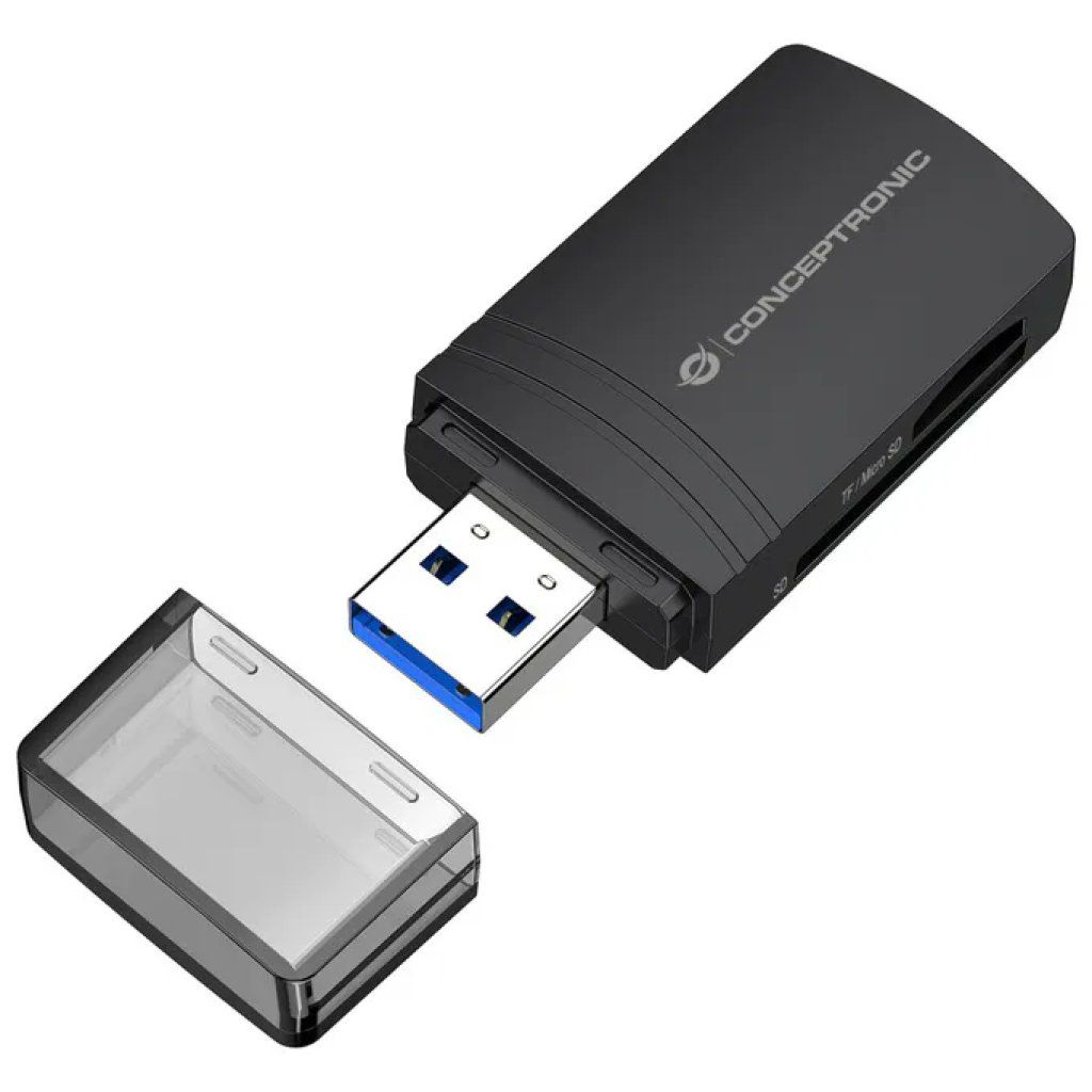 Conceptronic BIAN06B Lettore di Schede USB 3.2 SD e microSD