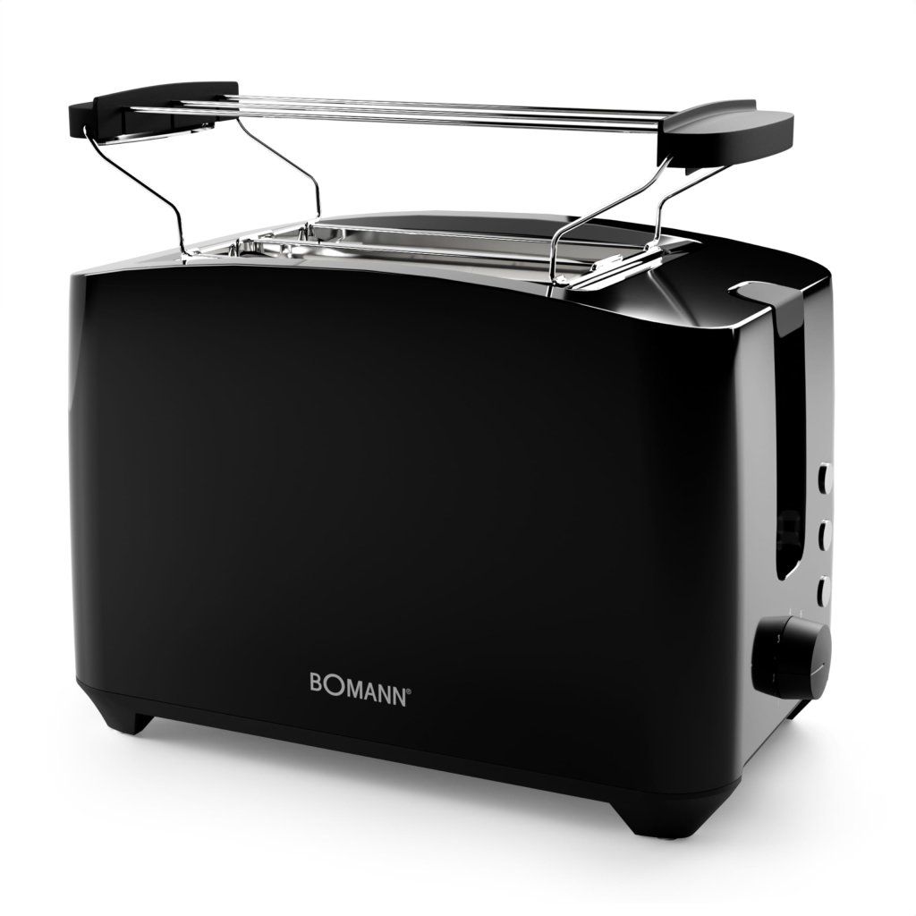 Bomann TA 6065 CB Tostapane Nero a 2 Fette