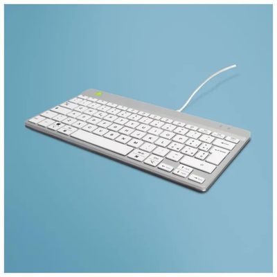R-Go Tools Compact Break Mini – Tastiera ergonomica USB QWERTY italiana, bianca R-Go Tools Compact Break Mini – Tastiera ergonomica USB QWERTY italiana, bianca