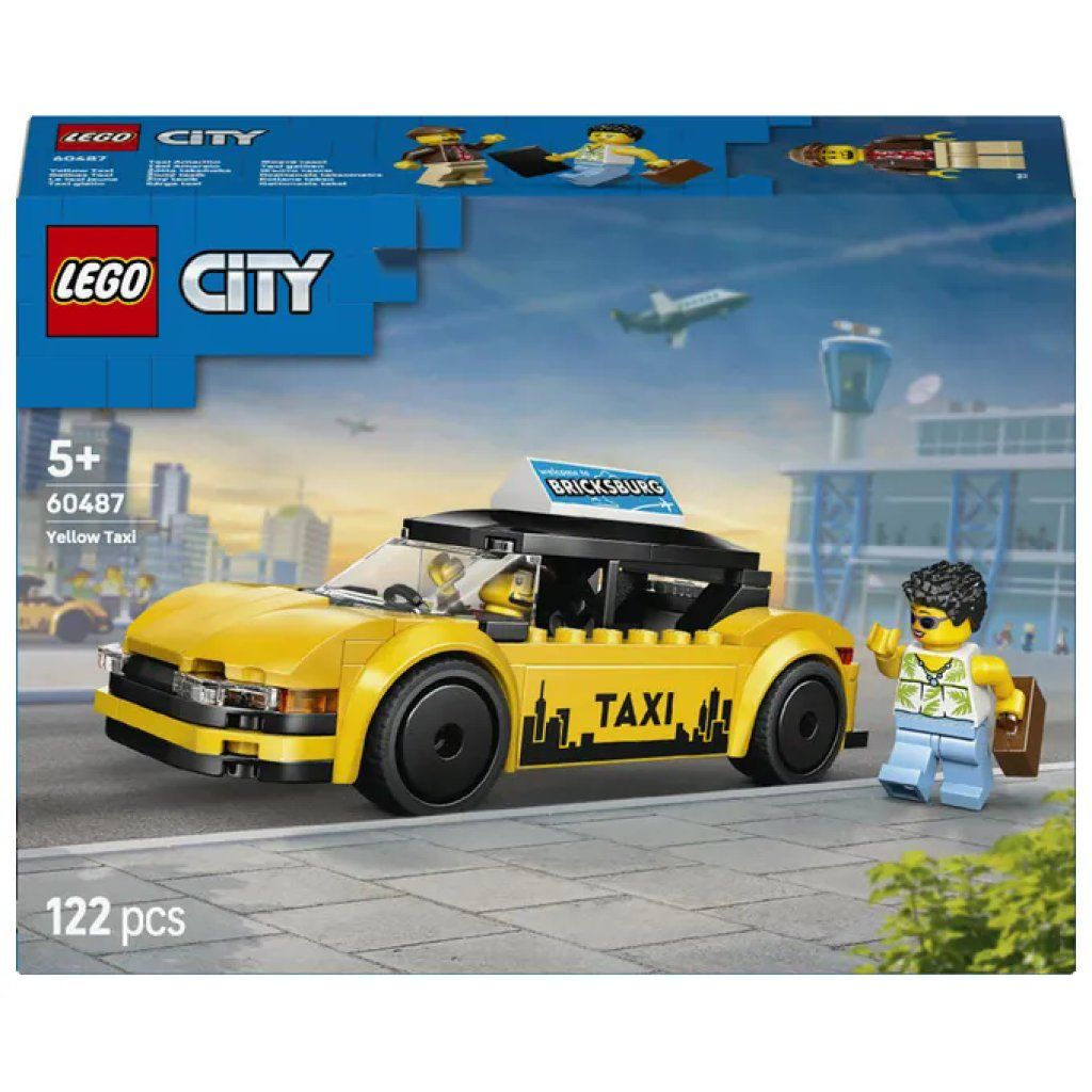 LEGO City Taxi Giallo 60487 – Set da 122 pezzi