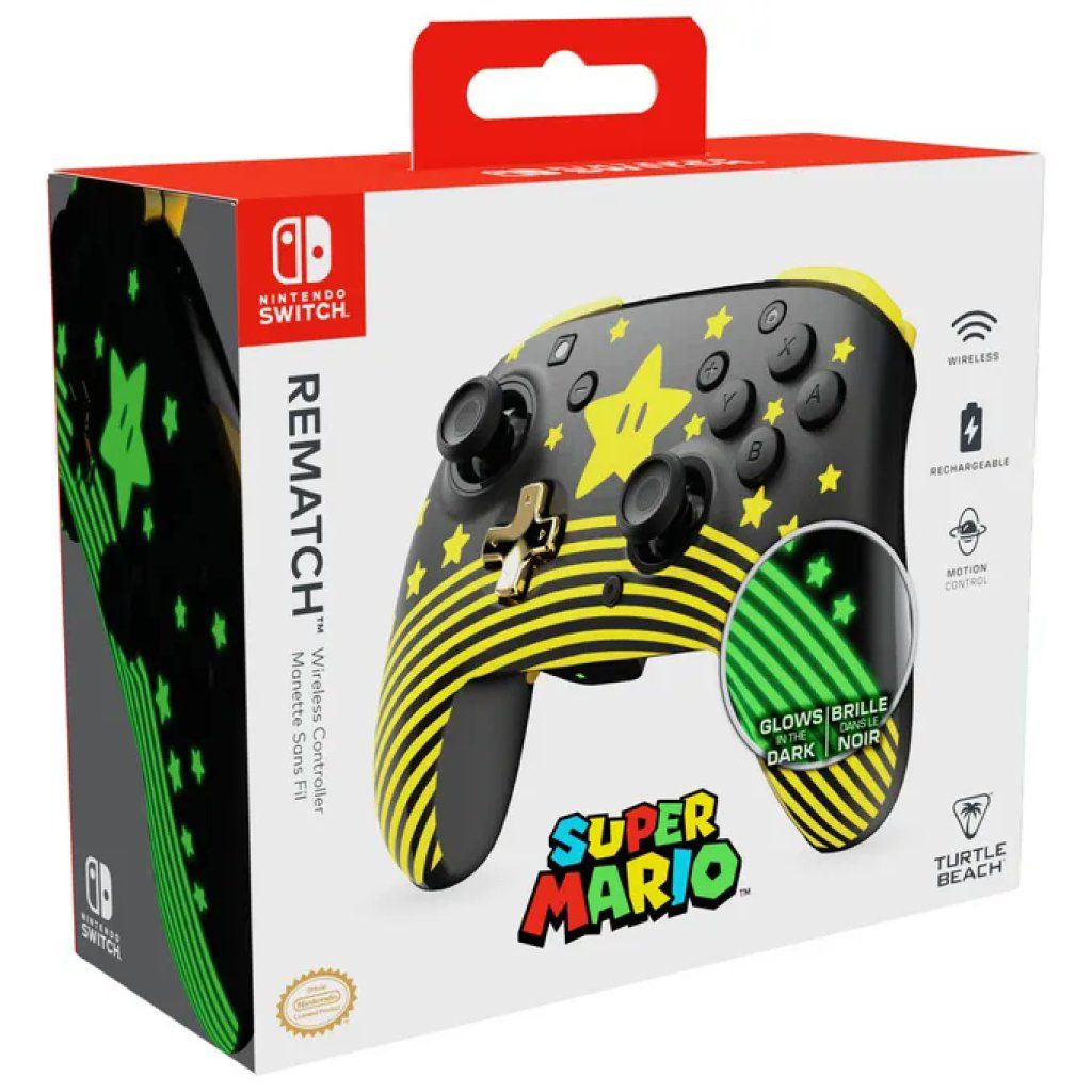 Turtle Beach REMATCH Controller Bluetooth per Nintendo Switch – Nero e Oro Turtle Beach REMATCH Controller Bluetooth per Nintendo Switch – Nero e Oro
