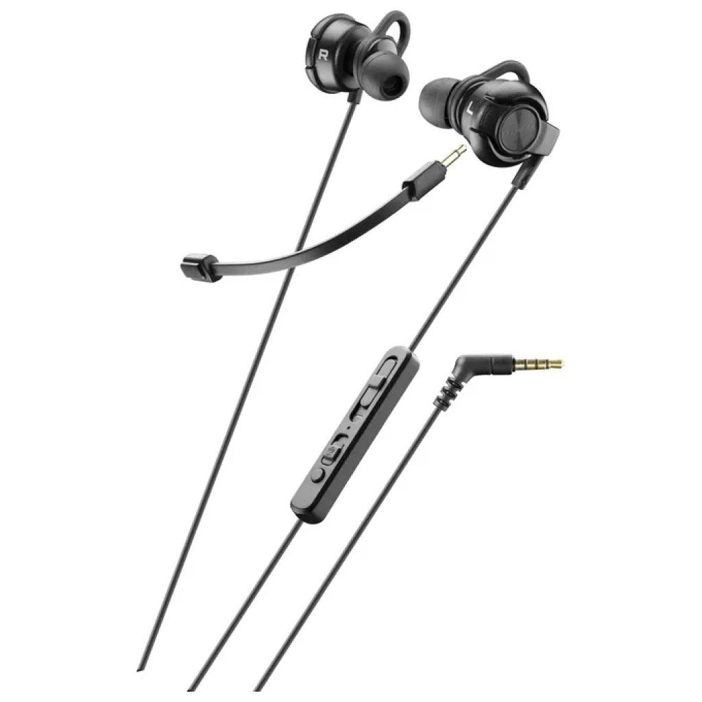 Cellularline Distinct Auricolare In-Ear con Microfono e Jack 3,5 mm - Nero