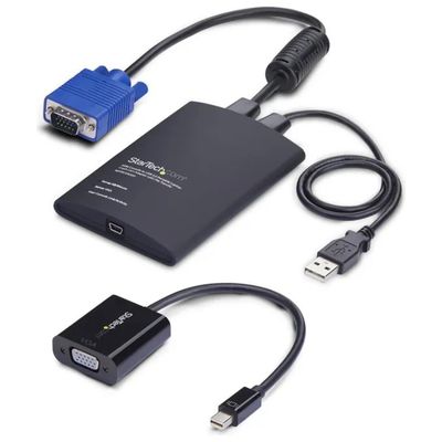 StarTech adattatore crash cart portatile console KVM USB VGA Mini DisplayPort trasferimento file StarTech adattatore crash cart portatile console KVM USB VGA Mini DisplayPort trasferimento file