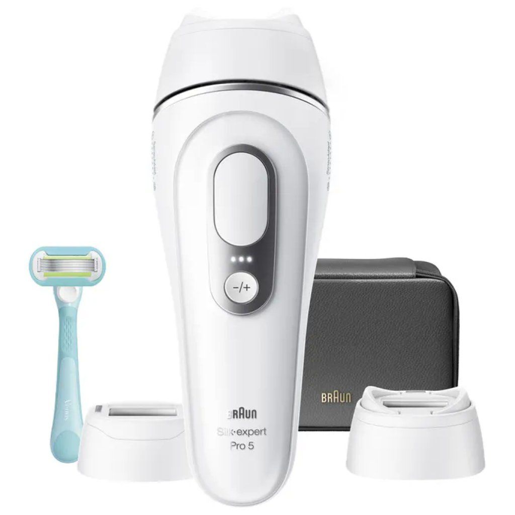 Braun PL5234 Silk Expert Pro 5 Epilatore a luce pulsata 2 testine custodia rasoio Gillette Venus colore Braun PL5234 Silk Expert Pro 5 Epilatore a luce pulsata 2 testine custodia rasoio Gillette Venus colore
