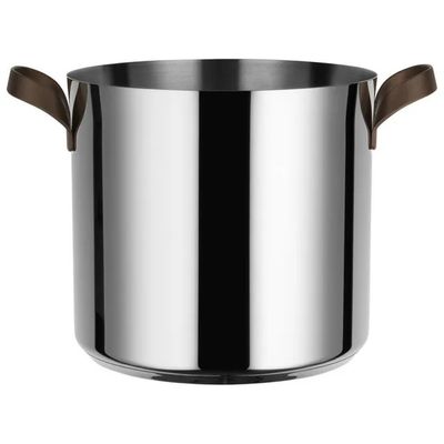 Alessi PU100-24 EDO Pentola 24 cm in acciaio inox per induzione colore Acciaio inox
