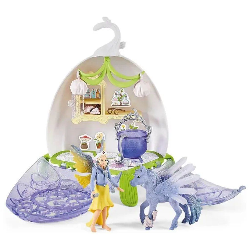 Schleich Bayala Studio Veterinario degli Elfi con Sera e Pegaso, 14 Pezzi Schleich Bayala Studio Veterinario degli Elfi con Sera e Pegaso, 14 Pezzi