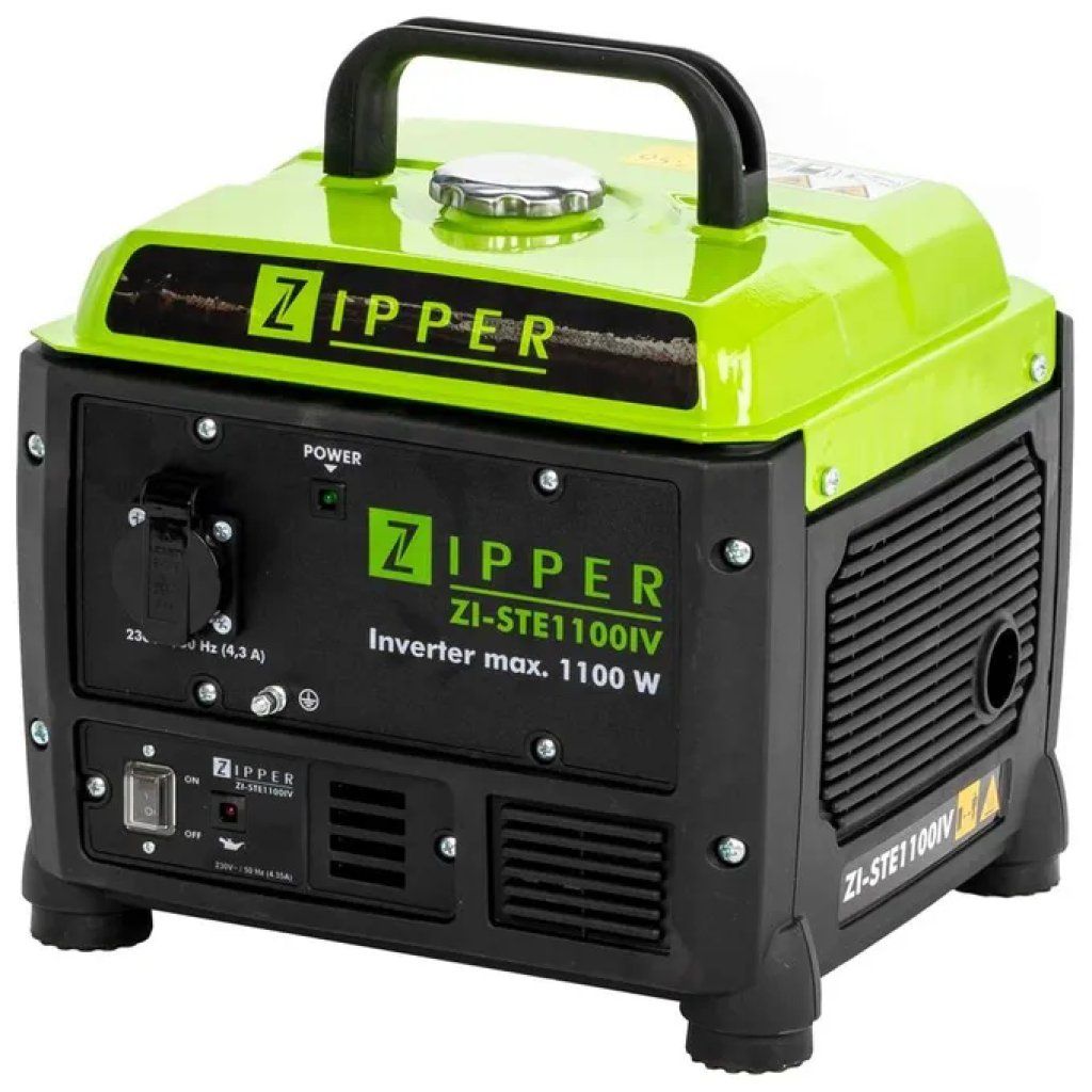 ZIPPER Generatore inverter ZIPPER ZI-STE1100IV 1100 W, 230 V ZIPPER Generatore inverter ZIPPER ZI-STE1100IV 1100 W, 230 V