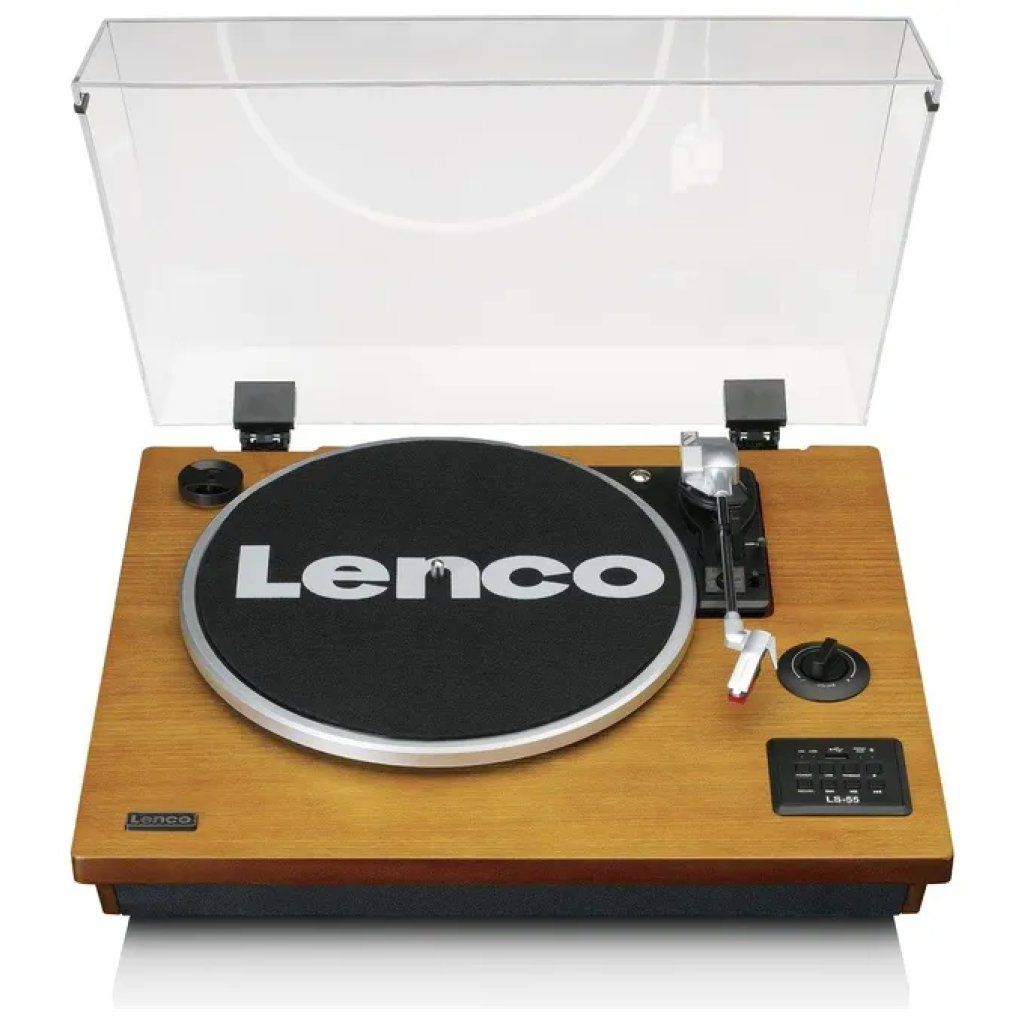 Lenco LS-55WA Giradischi Bluetooth con Altoparlanti Integrati, Noce Lenco LS-55WA Giradischi Bluetooth con Altoparlanti Integrati, Noce