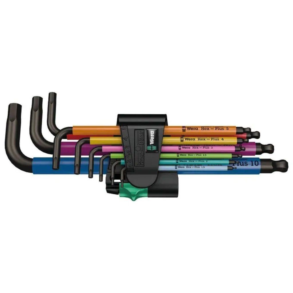 Wera 3950SPKL-9SM Set di 9 Chiavi a Brugola Metriche in Acciaio Inox Wera 3950SPKL-9SM Set di 9 Chiavi a Brugola Metriche in Acciaio Inox