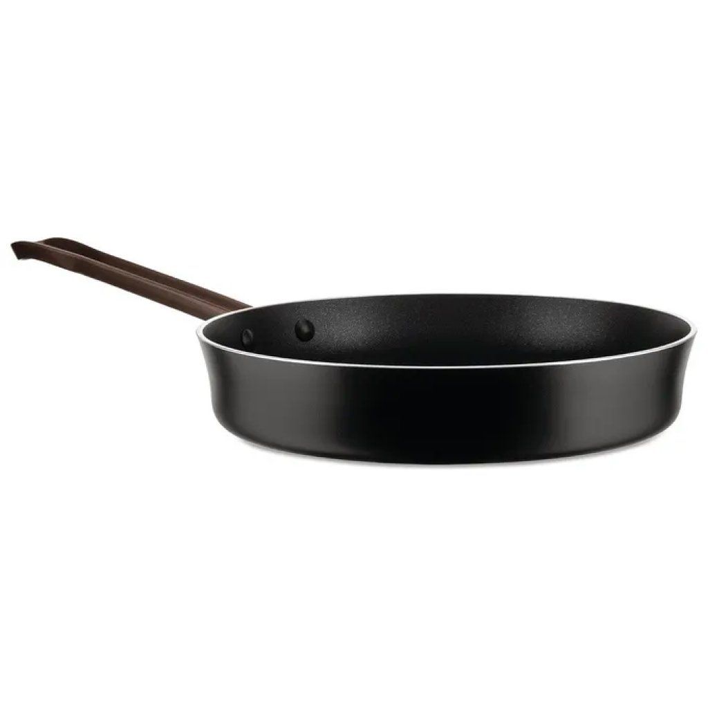 Alessi Edo PU113/28 B Padella antiaderente a induzione, 28 cm, marrone
