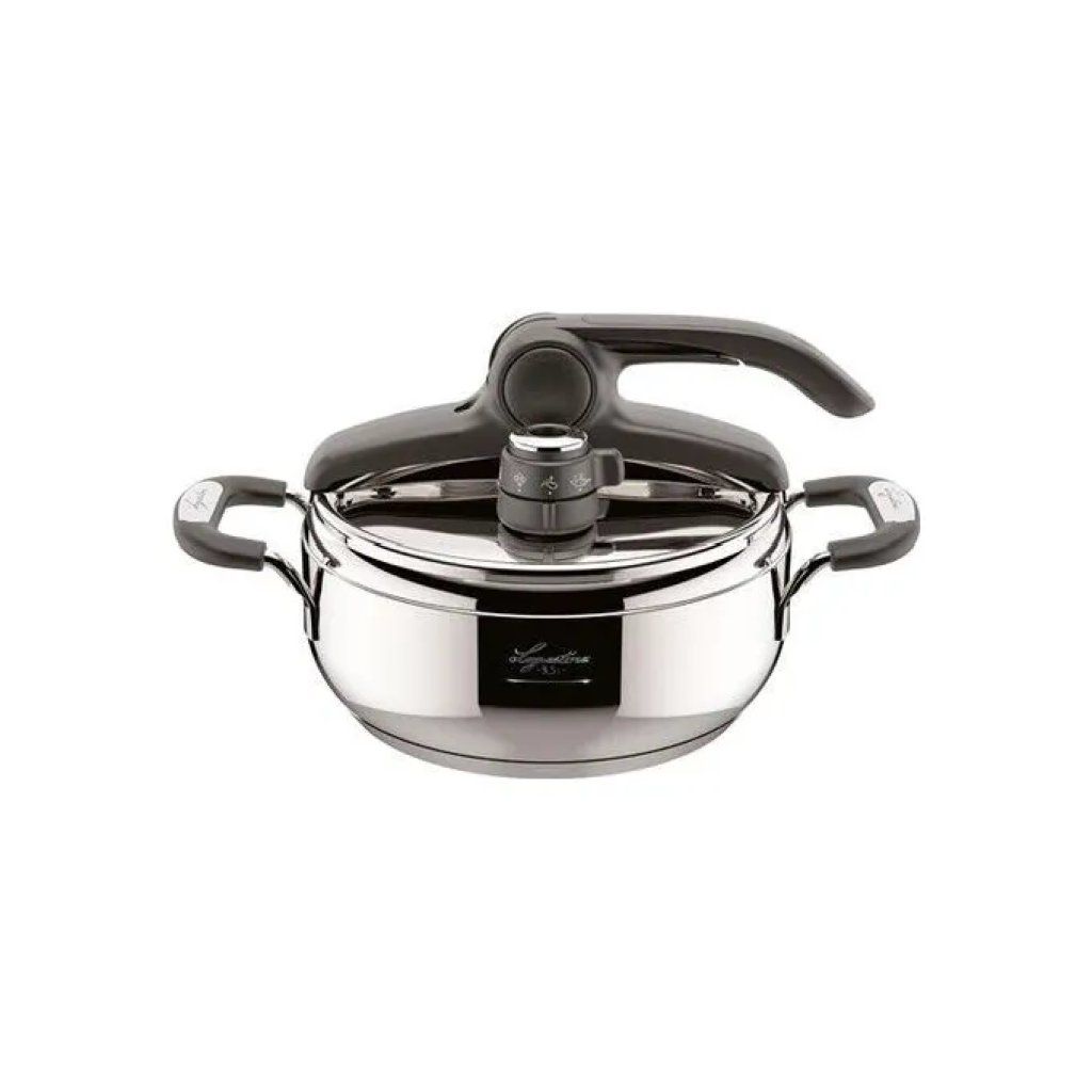 Lagostina Briosa Pentola a Pressione 3,5 L, Acciaio Inox, 22 cm