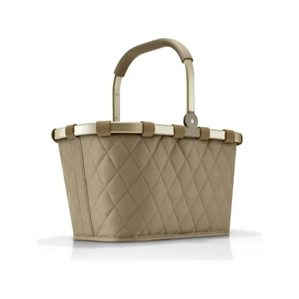 Reisenthel BK5047 Carrybag Rhombus Koszyk na Zakupy 20 Kg 22 l z recyklingu (48x28x29 cm) colore olive