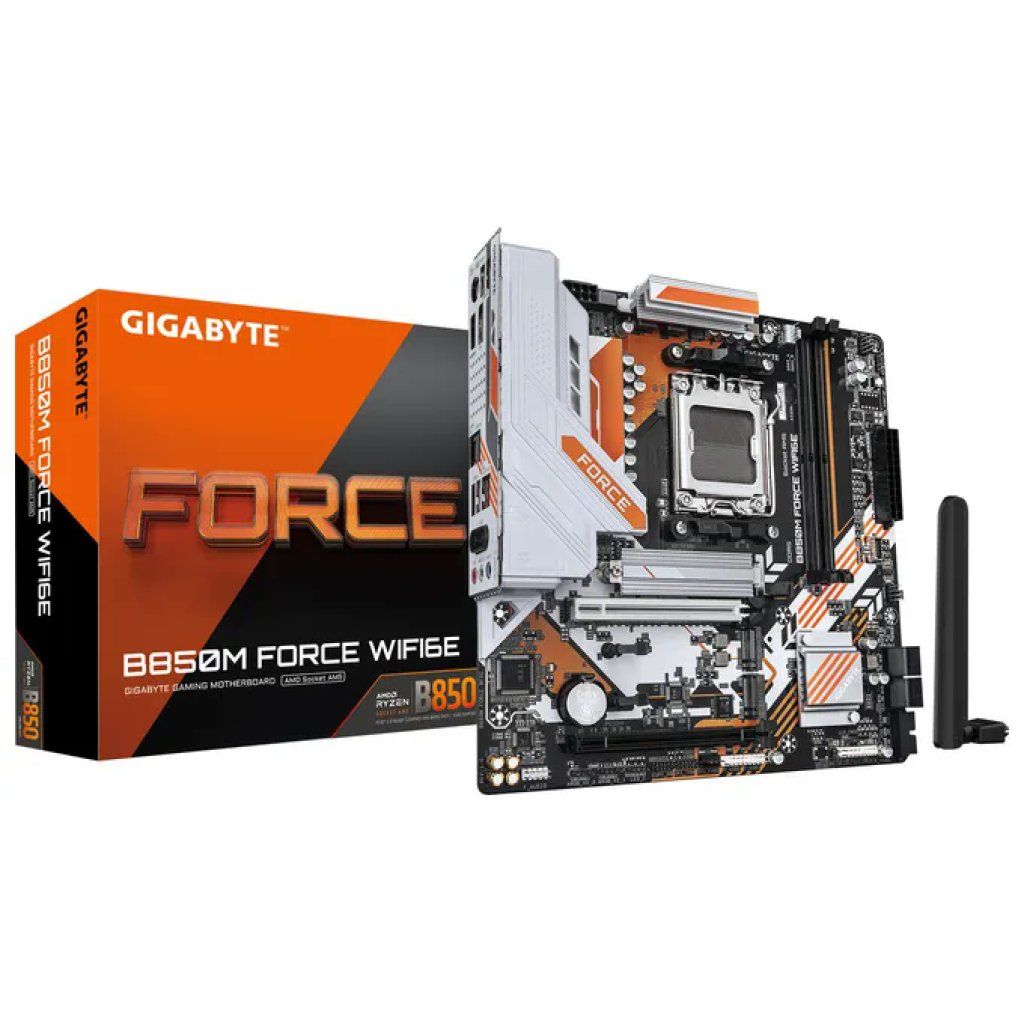 Gigabyte B850M FORCE WF6E – Scheda madre AM5 con DDR5 e Wi-Fi 6E Gigabyte B850M FORCE WF6E – Scheda madre AM5 con DDR5 e Wi-Fi 6E