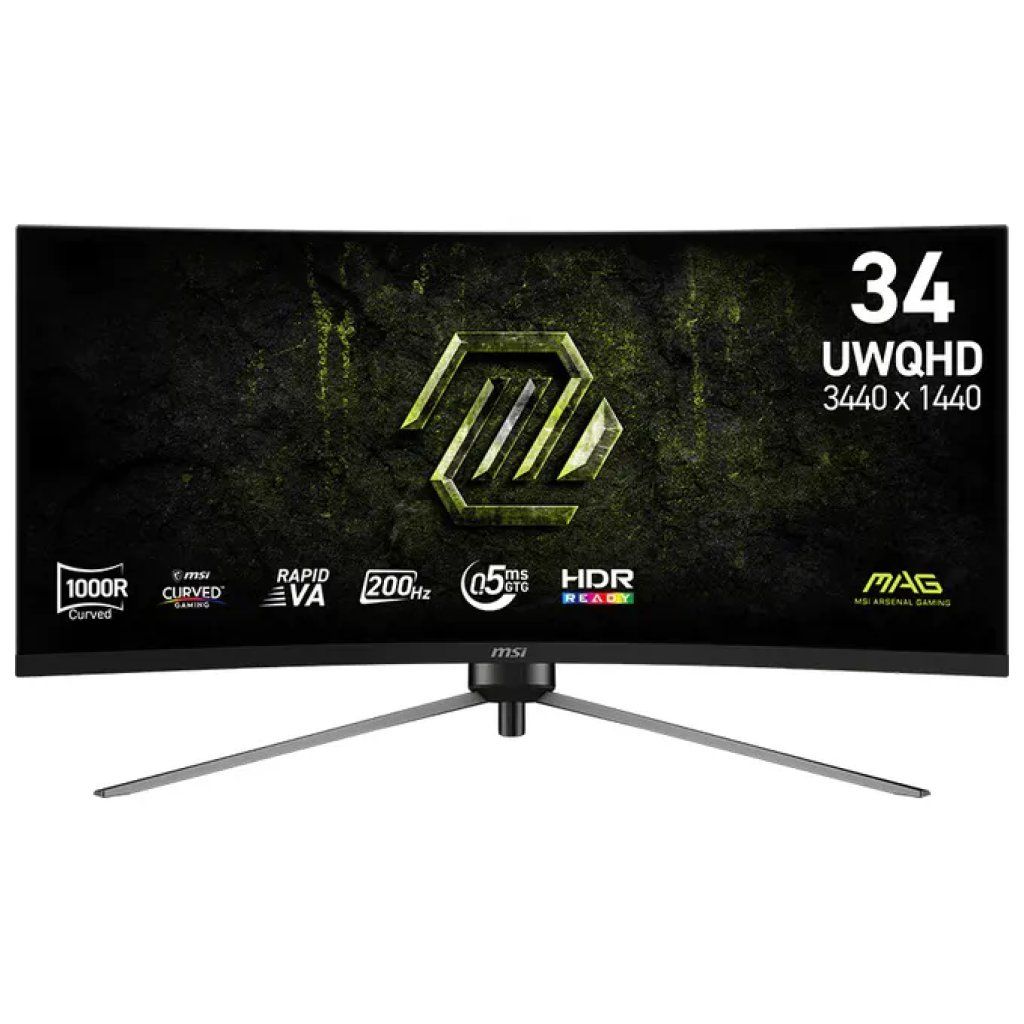 MSI 9S63DD14H030 MAG 345CQRF E20 Monitor curvo 34'' UWQHD VA DP HDMI colore Nero
