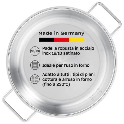 Fissler Pure Collection Padella in Acciaio Inox 28 cm Fissler Pure Collection Padella in Acciaio Inox 28 cm