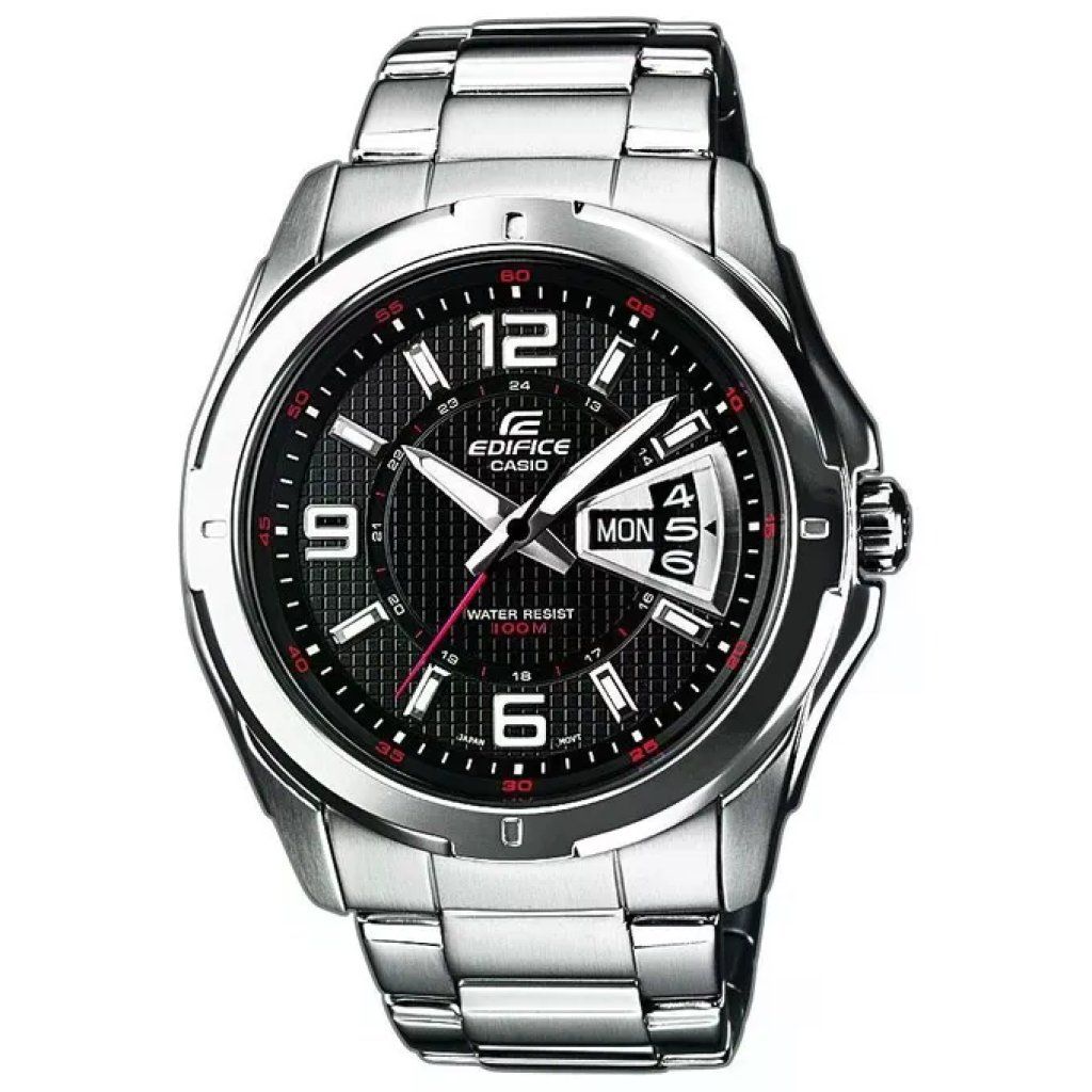 Casio Edifice EF-129D-1AVEF Orologio Uomo al Quarzo con Bracciale in Acciaio Casio Edifice EF-129D-1AVEF Orologio Uomo al Quarzo con Bracciale in Acciaio