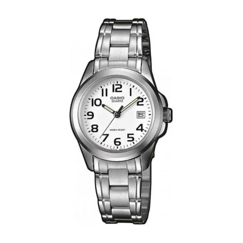 Casio Collection MTP-1259PD-7BEF Orologio Uomo in Acciaio, Quadrante Bianco e Datario Casio Collection MTP-1259PD-7BEF Orologio Uomo in Acciaio, Quadrante Bianco e Datario