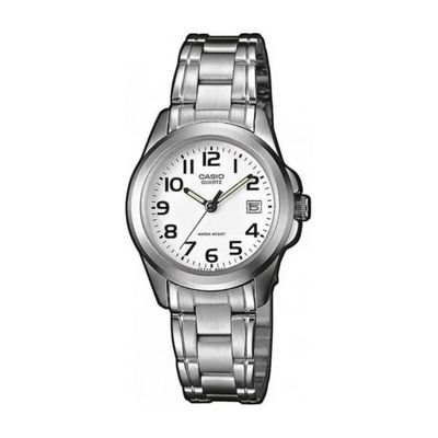 Casio Collection MTP-1259PD-7BEF Orologio Uomo in Acciaio, Quadrante Bianco e Datario Casio Collection MTP-1259PD-7BEF Orologio Uomo in Acciaio, Quadrante Bianco e Datario