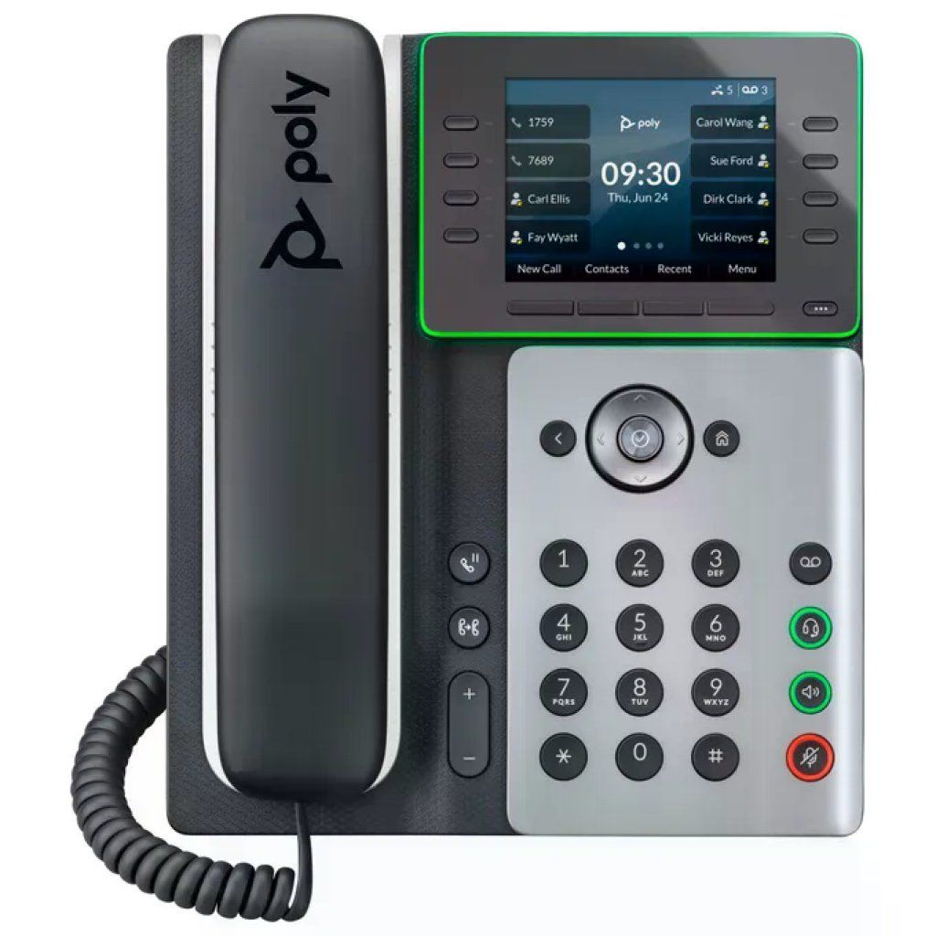 Poly Edge E350 Telefono IP PoE con display IPS da 3,5″