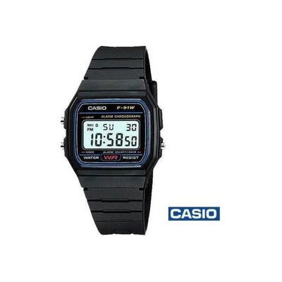 Casio F-91W-1YER Orologio Digitale Vintage Nero Unisex Casio F-91W-1YER Orologio Digitale Vintage Nero Unisex
