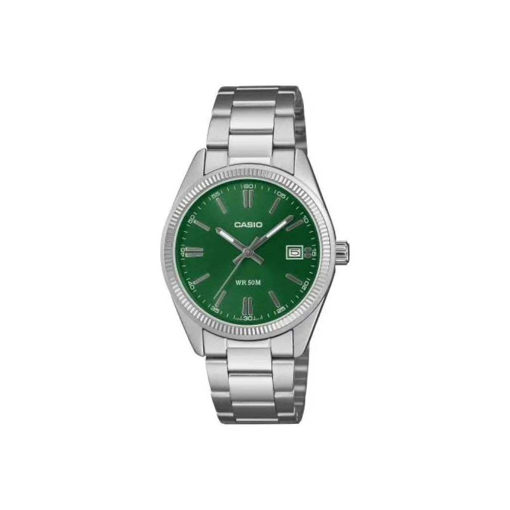 CASIO Orologio Casio UTP-1302PD-3A1VEF unisex con quadrante verde CASIO Orologio Casio UTP-1302PD-3A1VEF unisex con quadrante verde