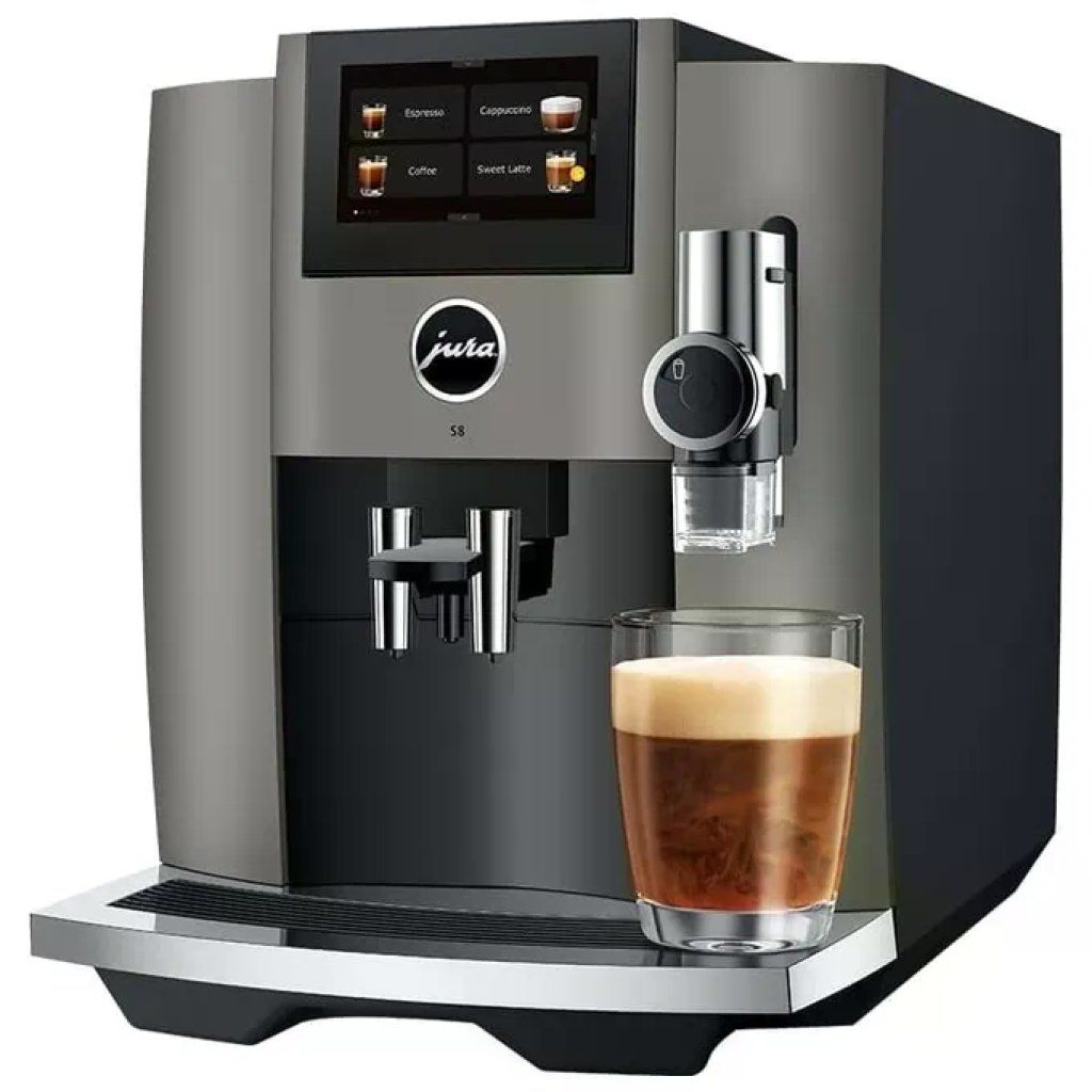 JURA S8 Dark Inox – Macchina da caffè automatica, 27 specialità, 1,9 L JURA S8 Dark Inox – Macchina da caffè automatica, 27 specialità, 1,9 L
