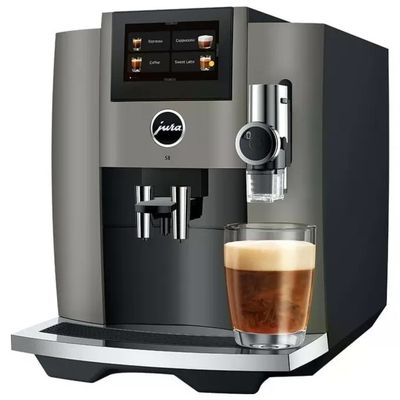 JURA S8 Dark Inox – Macchina da caffè automatica, 27 specialità, 1,9 L