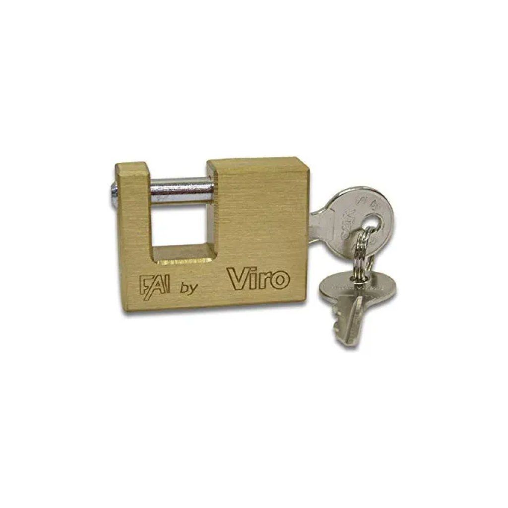 Viro 507 Lucchetto per Serrande in Ottone, 90 mm Viro 507 Lucchetto per Serrande in Ottone, 90 mm