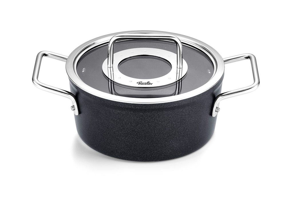 Fissler Adamant Pentola Antiaderente 18 cm con Coperchio in Vetro Fissler Adamant Pentola Antiaderente 18 cm con Coperchio in Vetro