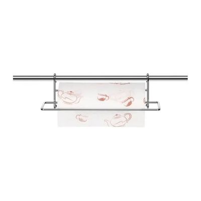 Tescoma Monti Portarotolo da Cucina a Parete Cromato, 33 cm