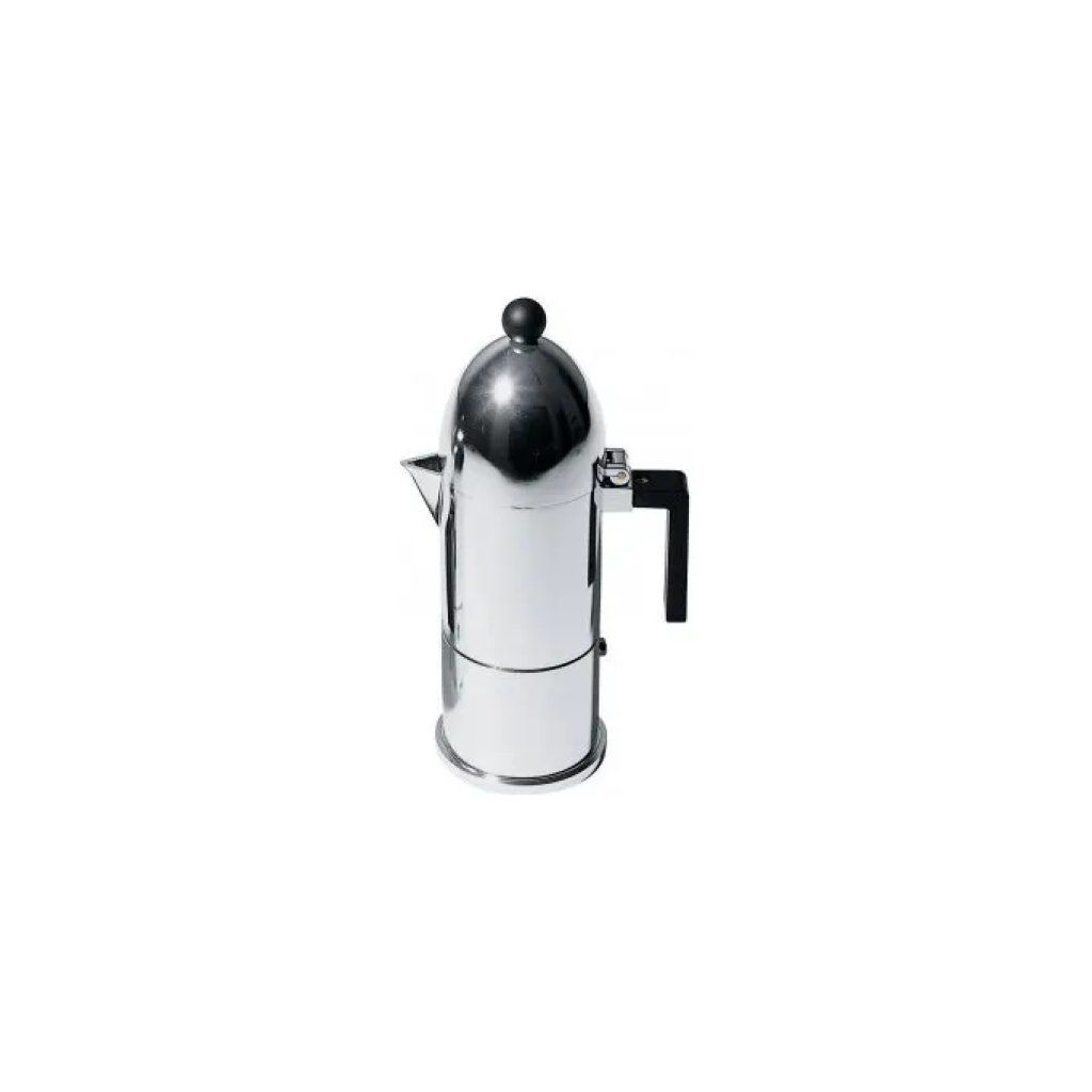 Alessi La Cupola A9095/6 B – Caffettiera Moka Nera, 6 Tazze Alessi La Cupola A9095/6 B – Caffettiera Moka Nera, 6 Tazze