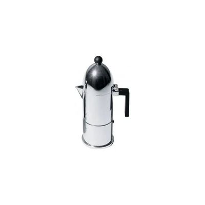 Alessi La Cupola A9095/6 B – Caffettiera Moka Nera, 6 Tazze