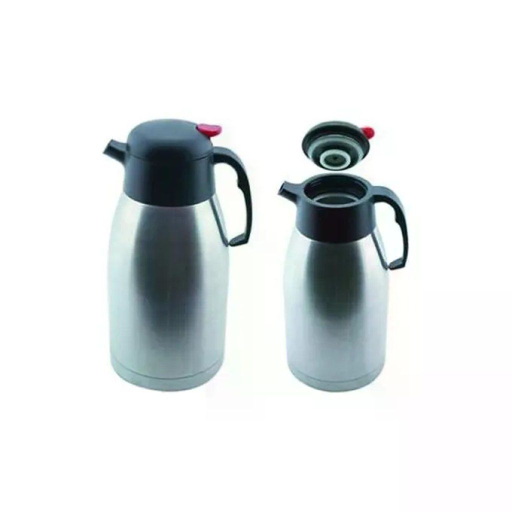 ILSA Caraffa Termica Inox 18/10 da 2 L con Pulsante