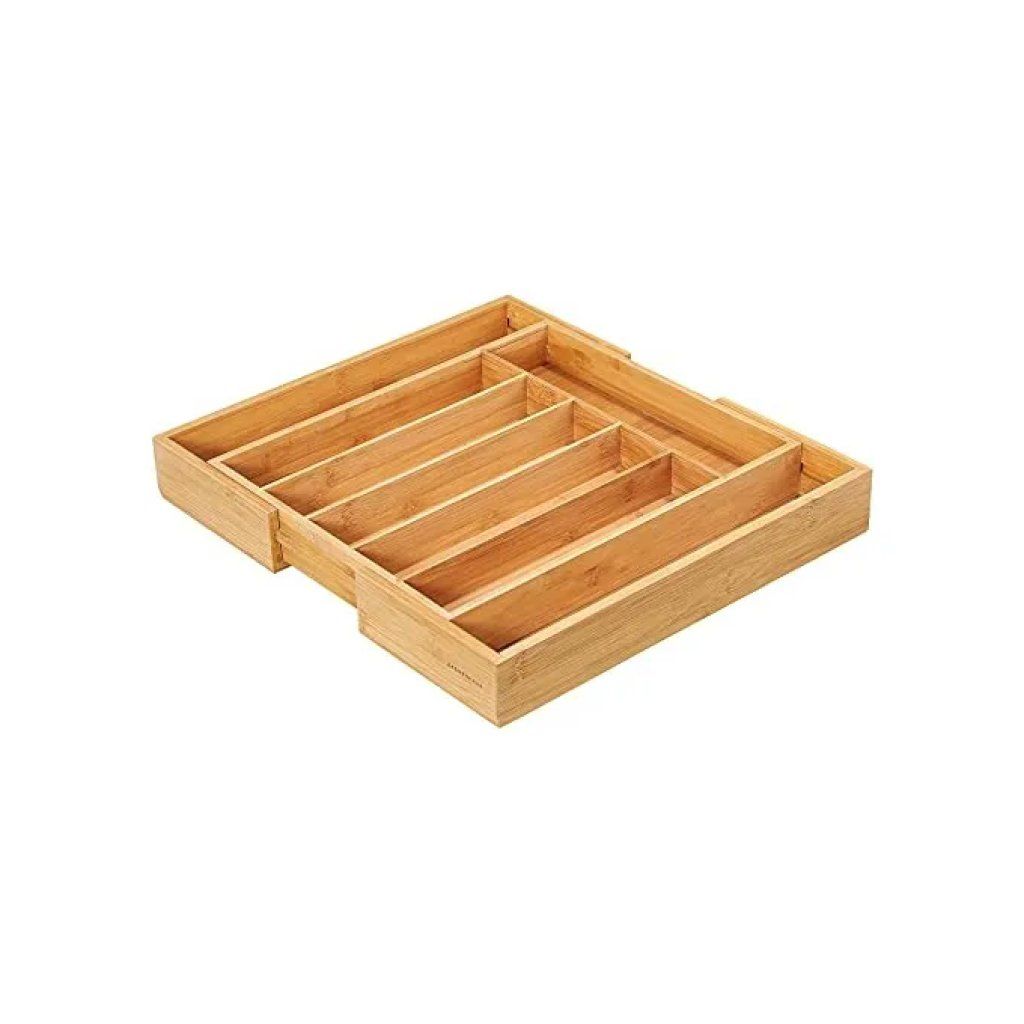 Zassenhaus Eco Line Portaposate Estensibile in Bambù, 6-8 Scomparti, Marrone Zassenhaus Eco Line Portaposate Estensibile in Bambù, 6-8 Scomparti, Marrone