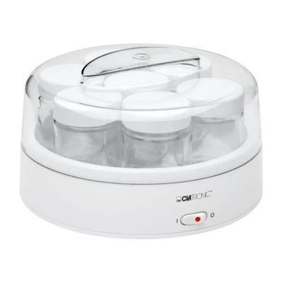 Clatronic JM3344 Yogurtiera 7 vasetti in vetro da 160 ml capacita' 1.1 L 14 W colore Bianco