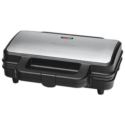 Proficook PC-ST 1092 Tostiera elettrica 900 W, nero e acciaio inox Proficook PC-ST 1092 Tostiera elettrica 900 W, nero e acciaio inox