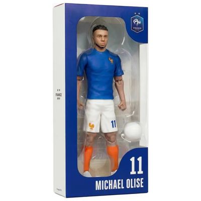 Megableu 678179 Statuetta FFF Olise #11 Figura Calcio Articolata 20 cm 10 Punti di Articolazione con