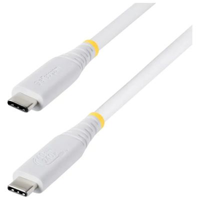 StarTech.com CC50CM40GUSB4TPW Cavo USB4 40 Gbps 240W PD 8K 60Hz Thunderbolt 4 Compatibile colore Bianco StarTech.com CC50CM40GUSB4TPW Cavo USB4 40 Gbps 240W PD 8K 60Hz Thunderbolt 4 Compatibile colore Bianco