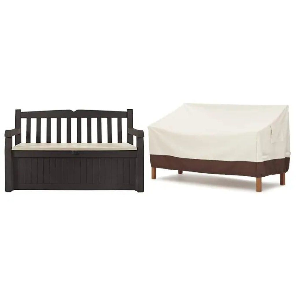 Keter Cassapanca Baule Portattrezzi da esterno Eden Bench Marrone 265 litri con Ventilazione Resistente Keter Cassapanca Baule Portattrezzi da esterno Eden Bench Marrone 265 litri con Ventilazione Resistente