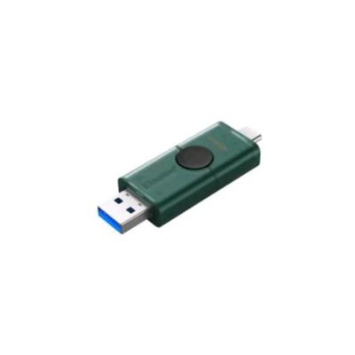 Kingston DTDEG2-128GB DataTraveler DuoG2 Chiavetta USB 128GB USB-A USB-C 3.2 Gen 1 colore Nero Verde Kingston DTDEG2-128GB DataTraveler DuoG2 Chiavetta USB 128GB USB-A USB-C 3.2 Gen 1 colore Nero Verde