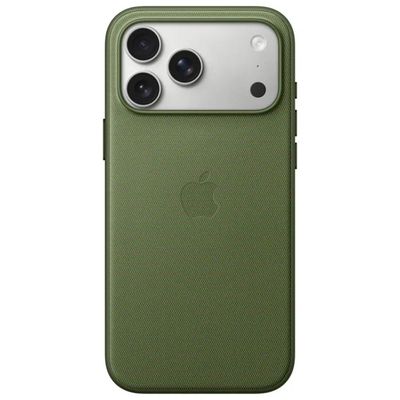 Apple custodia MagSafe in tessuto TechWoven per iPhone 17 Pro Max, verde, poliestere riciclato 100% Apple custodia MagSafe in tessuto TechWoven per iPhone 17 Pro Max, verde, poliestere riciclato 100%