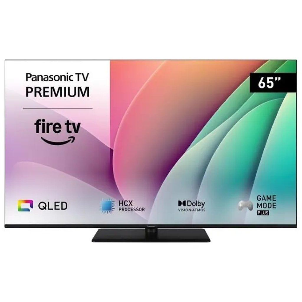 Panasonic TV-65W80CEZS Serie W Televisore QLED 4K UHD con Fire TV Dolby Vision HDR10+ colore Nero