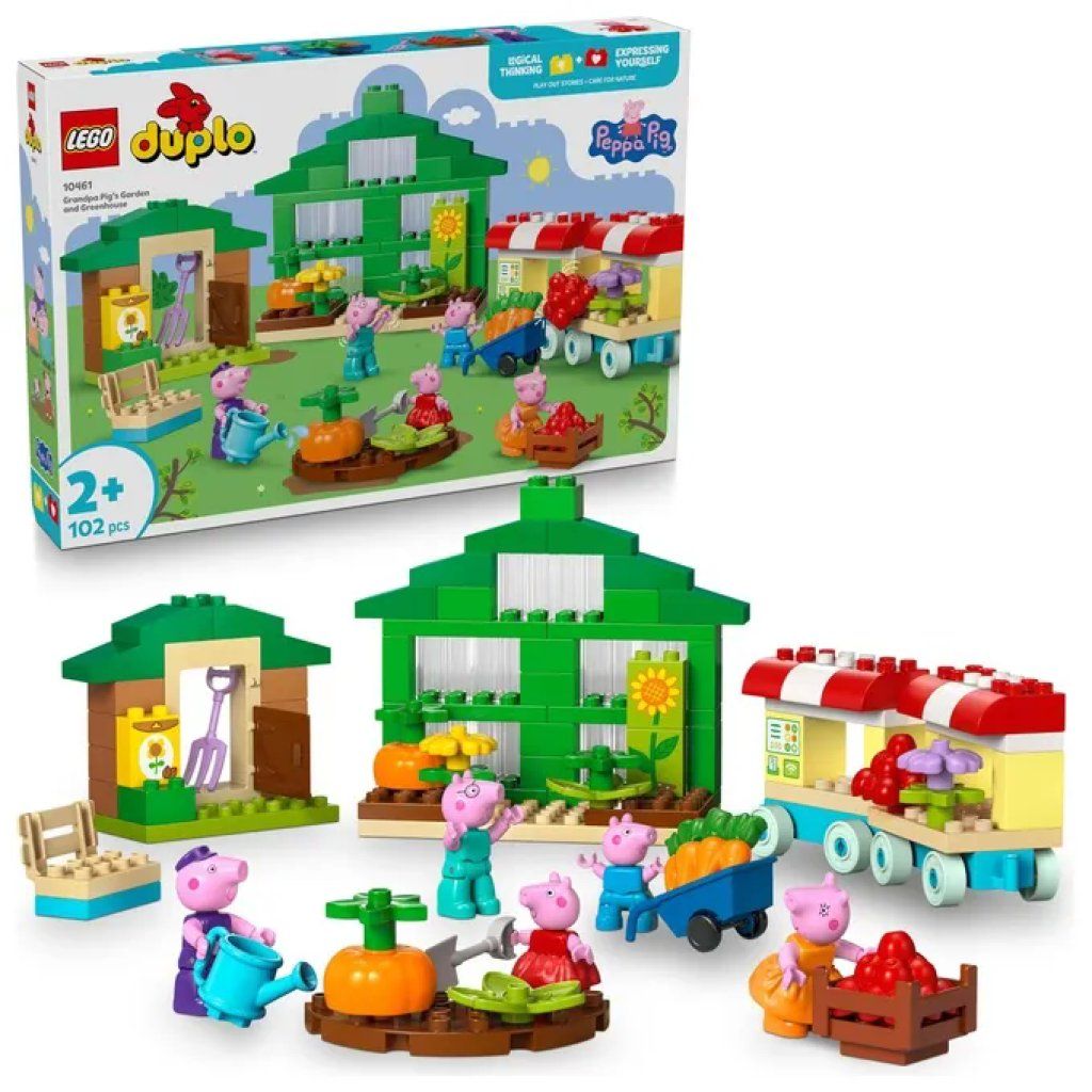 LEGO DUPLO Peppa Pig – Il giardino e la serra di Nonno Pig 10461 LEGO DUPLO Peppa Pig – Il giardino e la serra di Nonno Pig 10461