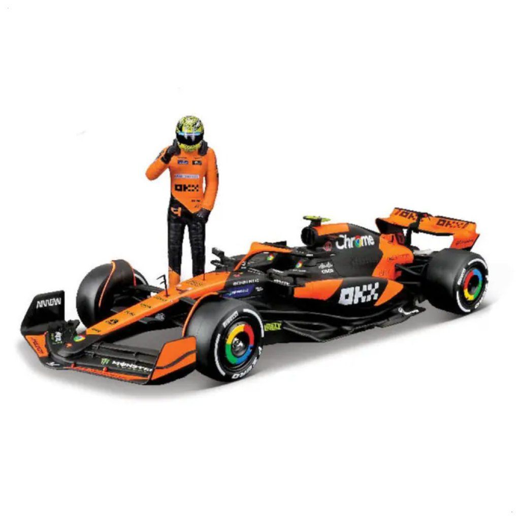 Bburago McLaren MCL38 #4 Lando Norris GP Miami 2024, scala 1:24