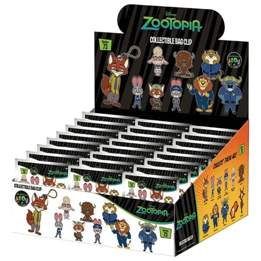 Monogram Serie 73 Disney Zootropolis – Display 24 Portachiavi 3D